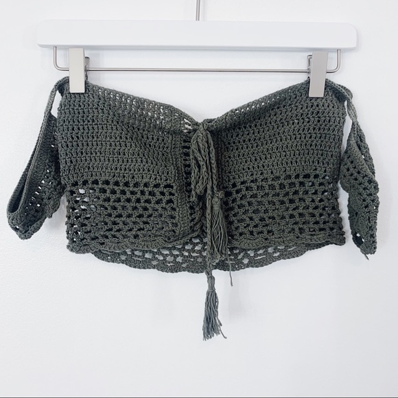 Fashion Nova Tops - Cold Shoulder Knit Crop Top